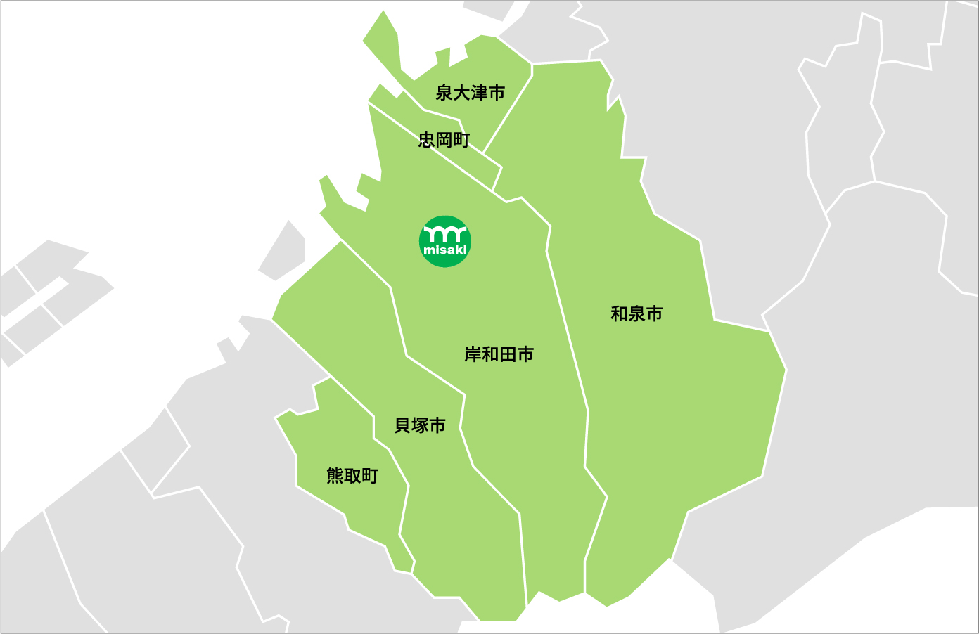 サービス提供エリアマップ